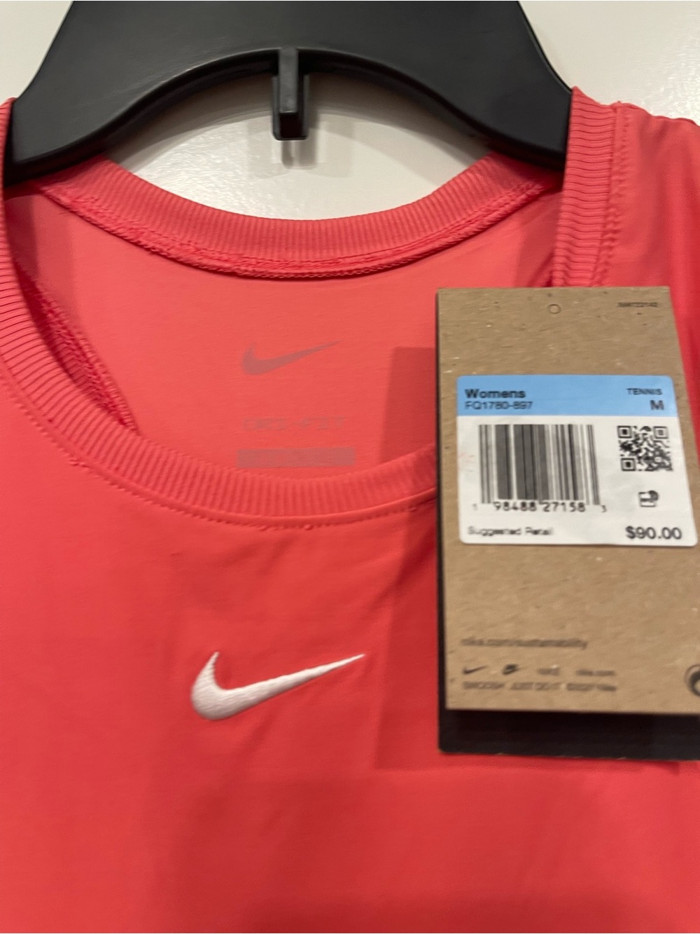 Nike Women's Victory Dri-FIT Tennis Dress Sea Coral M New With Tags - Picture 6 of 16